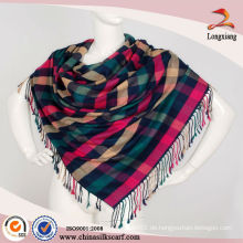 Elegantes Knickenten-Umkehrbares Plaid Pashmina Schal Wrap